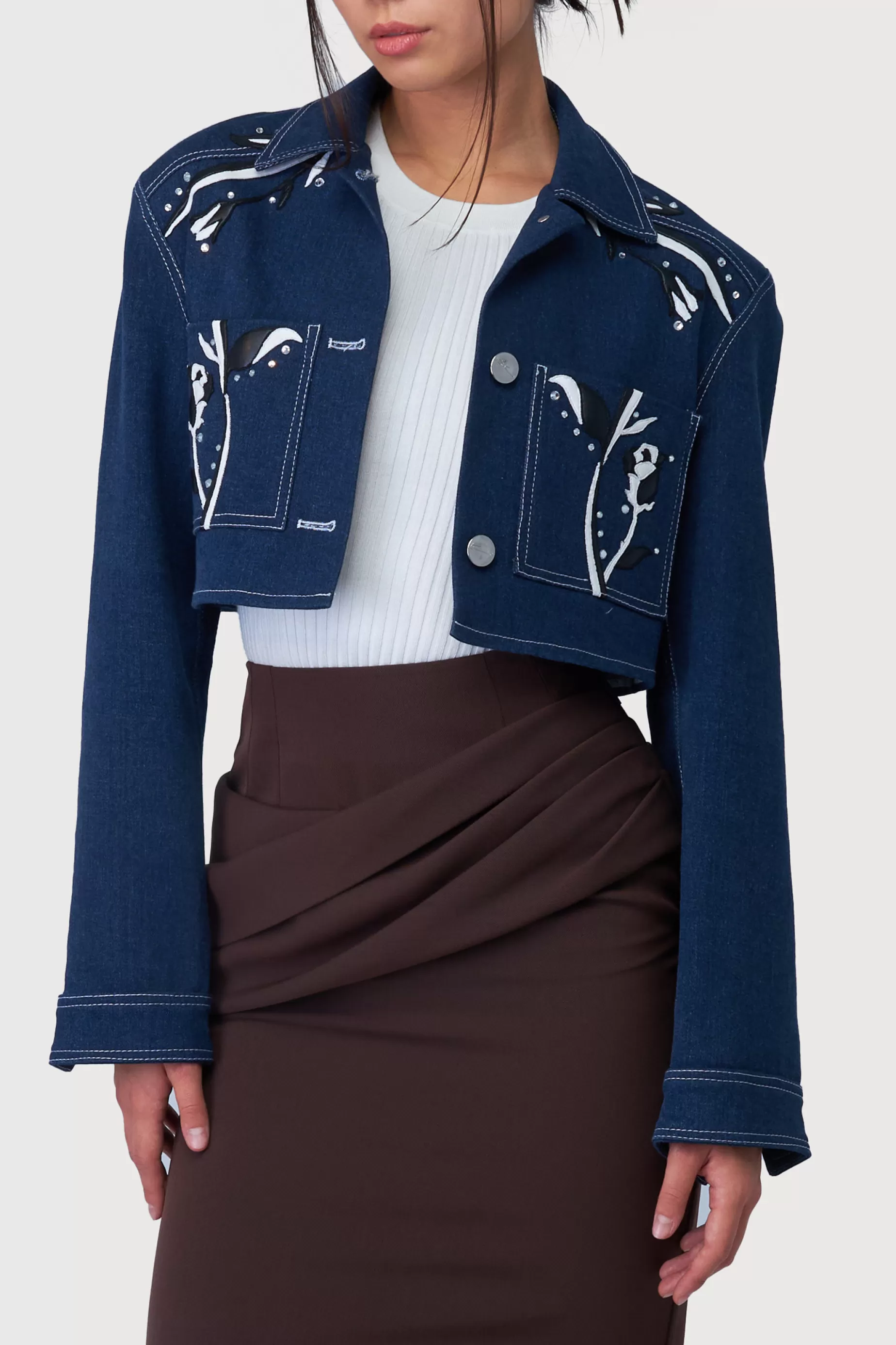 Outerwear<Nafsika Skourti American Beauty Cropped Jacket