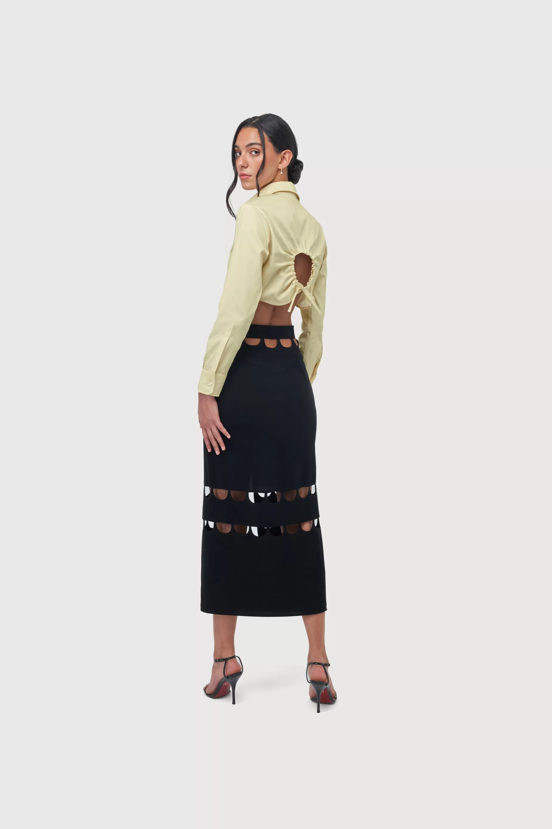 Skirts<Nafsika Skourti Arches Midi Skirt Black