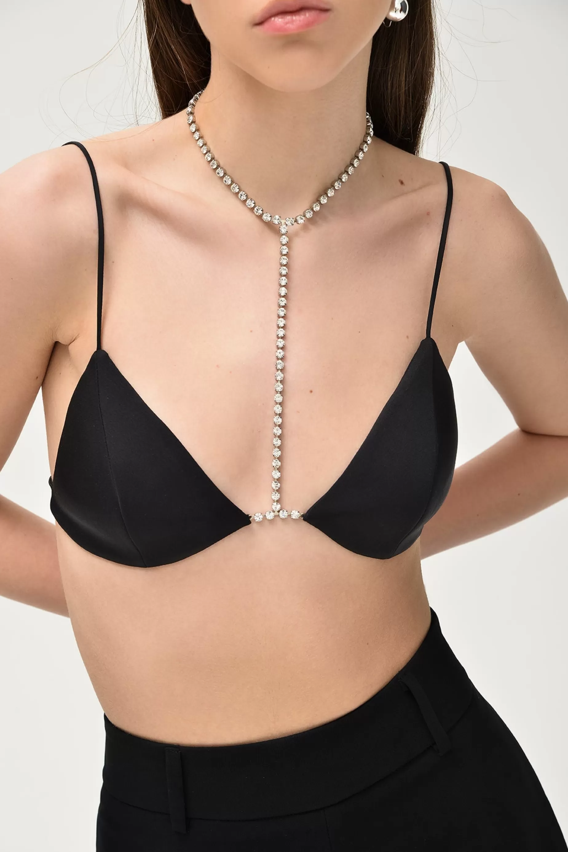 Tops<Nafsika Skourti As-If Bra Black/Crystal