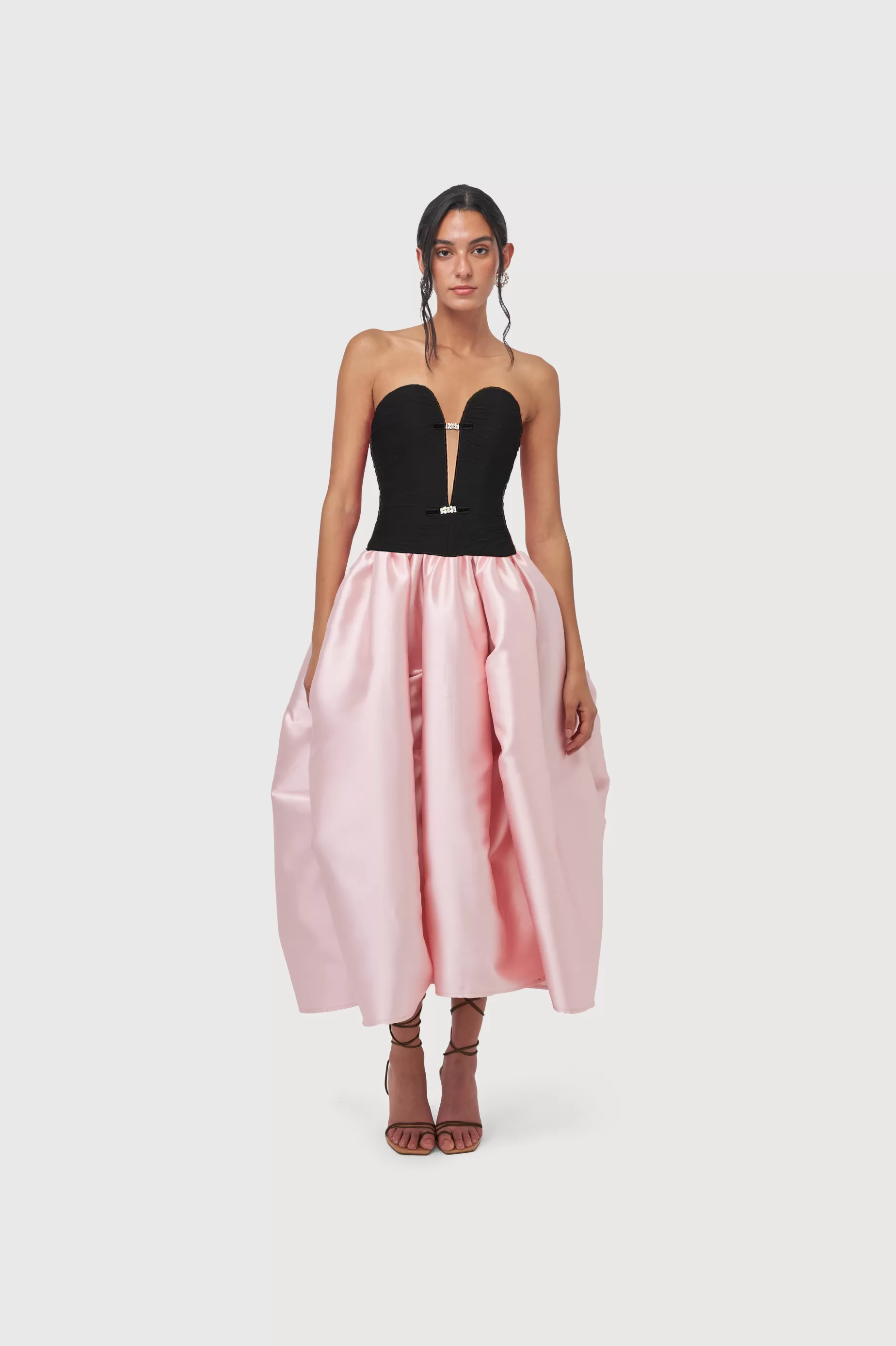 Evening Dresses<Nafsika Skourti Bomb Aria Dress Black/Pink