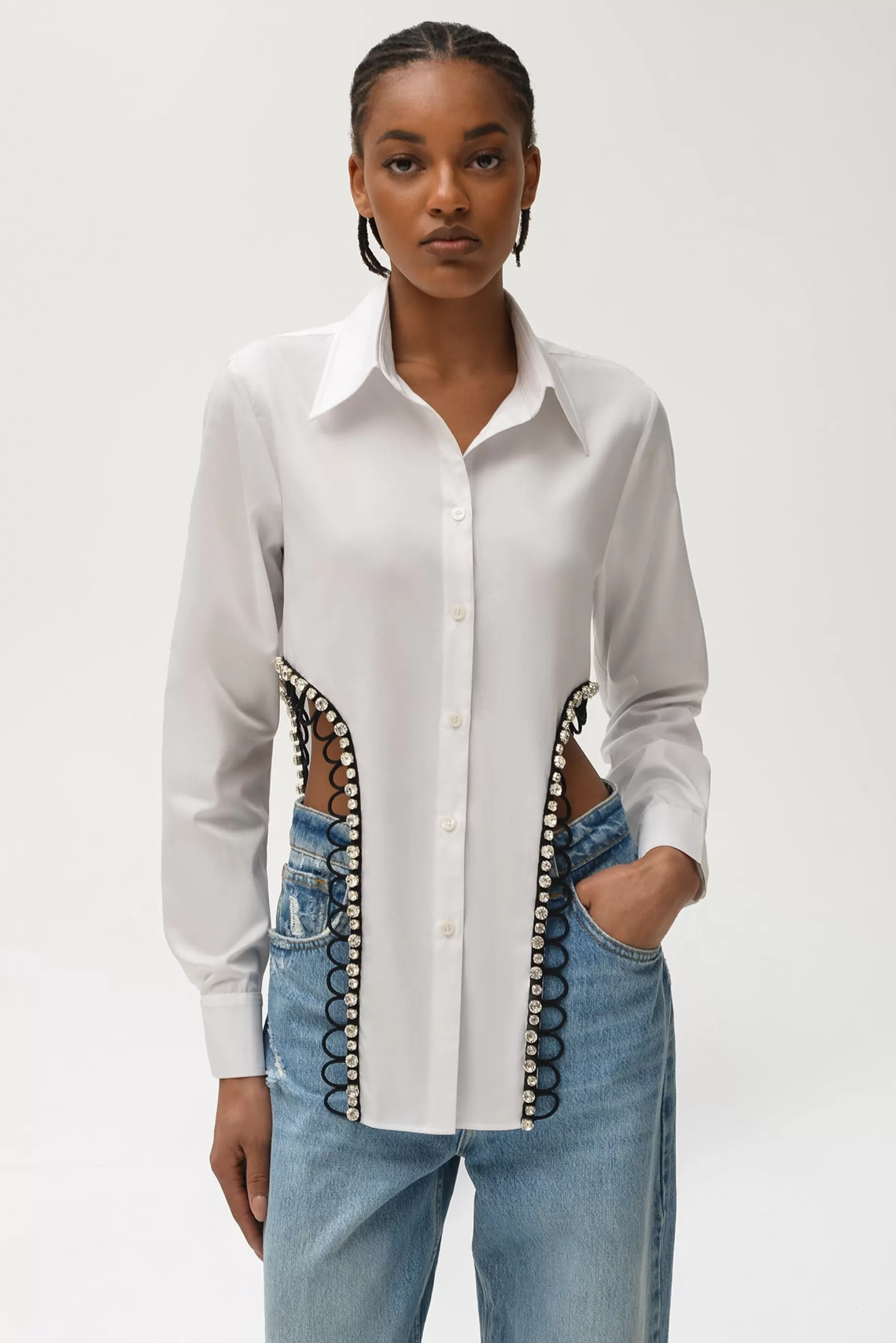 Tops<Nafsika Skourti Cutout Leo Shirt