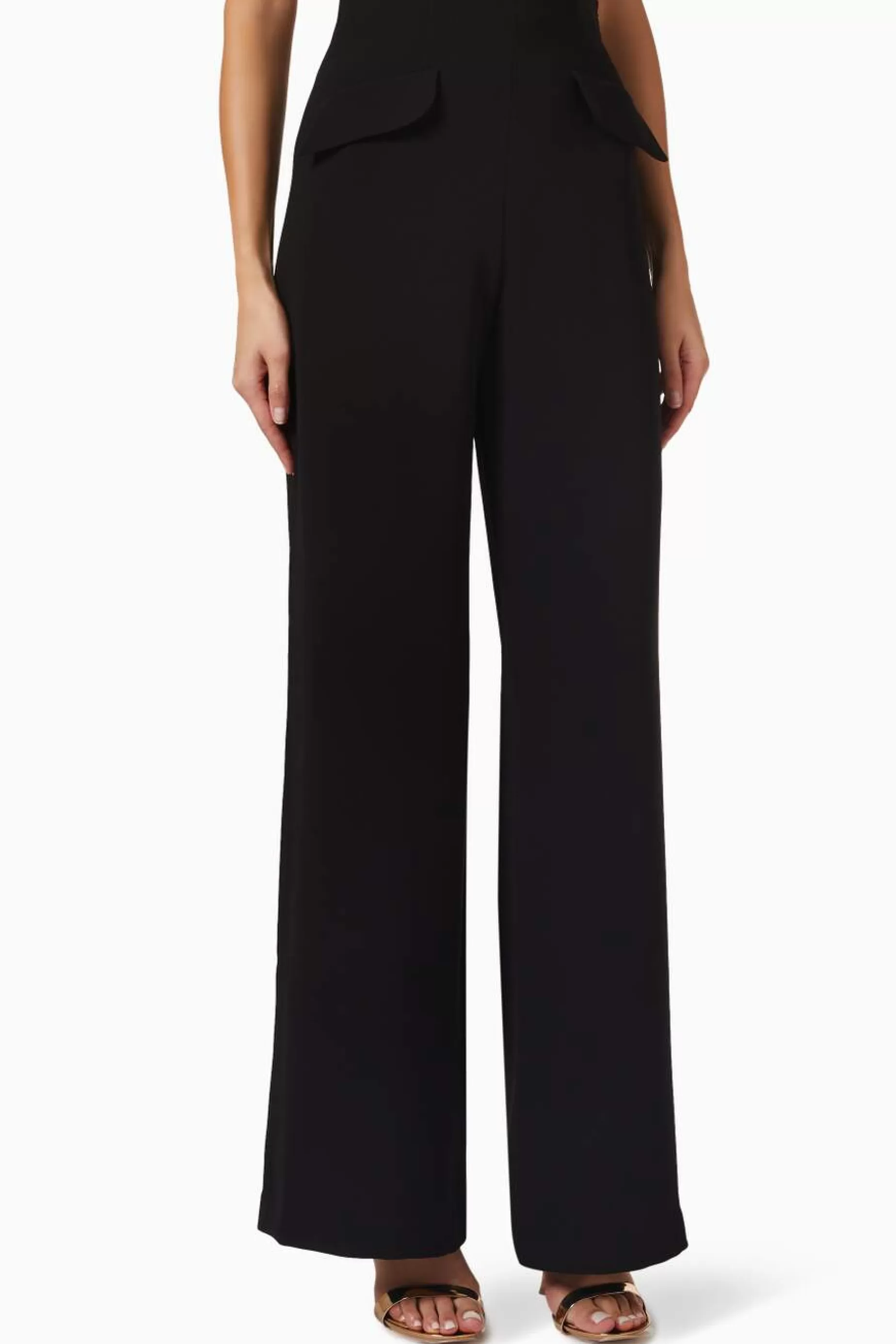 Trousers<Nafsika Skourti Empire Waist Threat Trousers Black