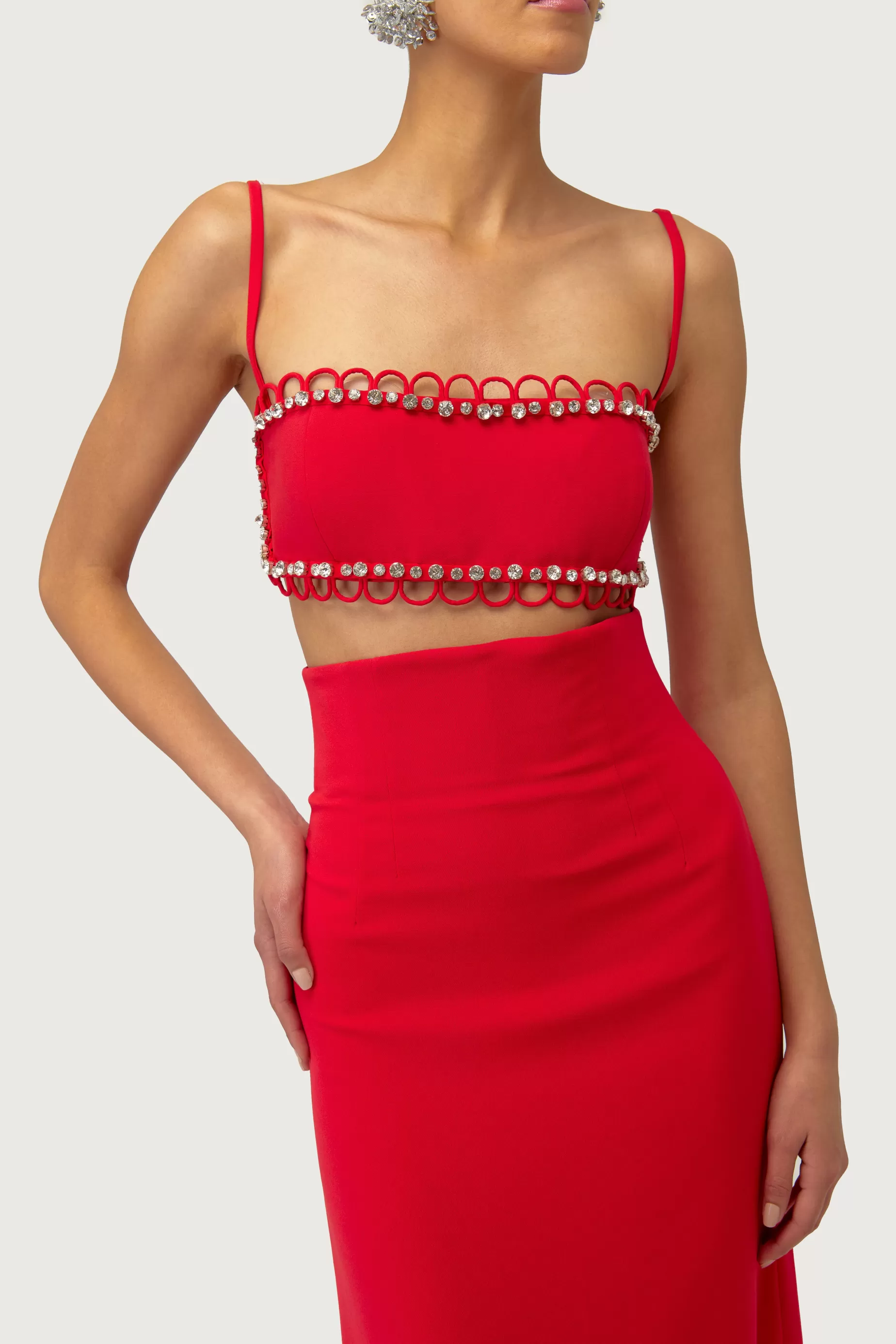 Tops<Nafsika Skourti Leo Bralette Red