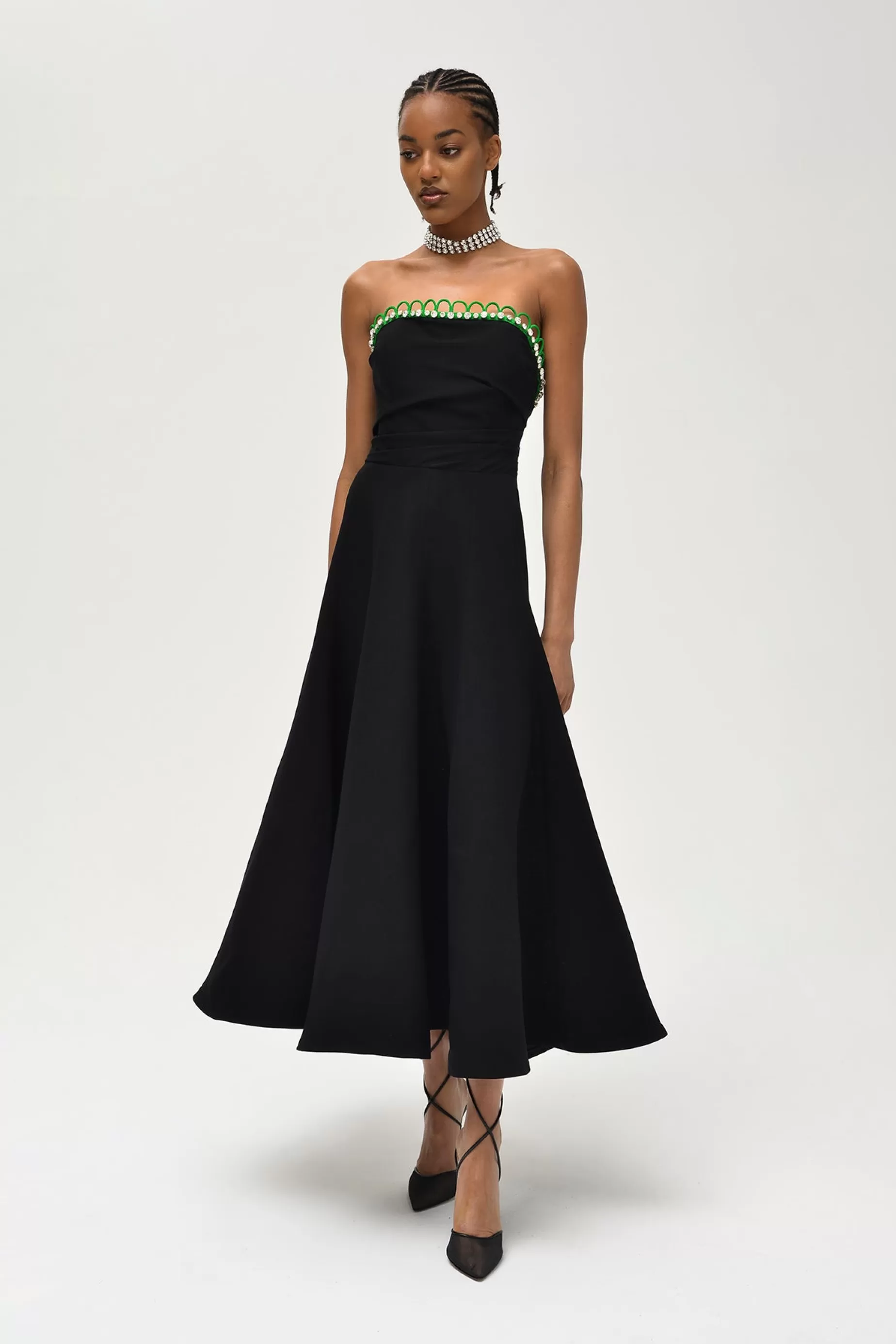 Evening Dresses<Nafsika Skourti Leo Cinderella Dress Black/Green