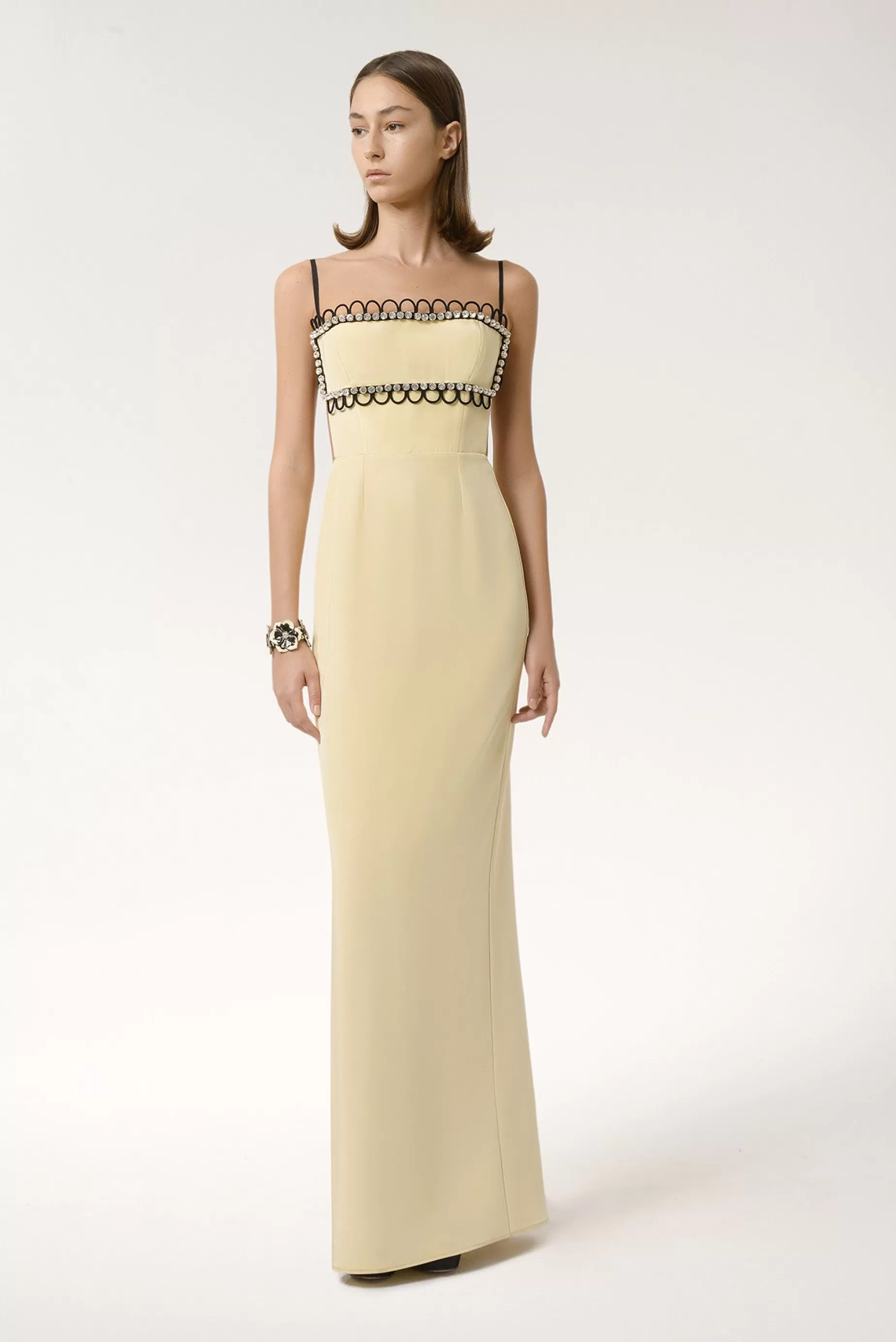 Evening Dresses<Nafsika Skourti Leo Slim W/Embroidery