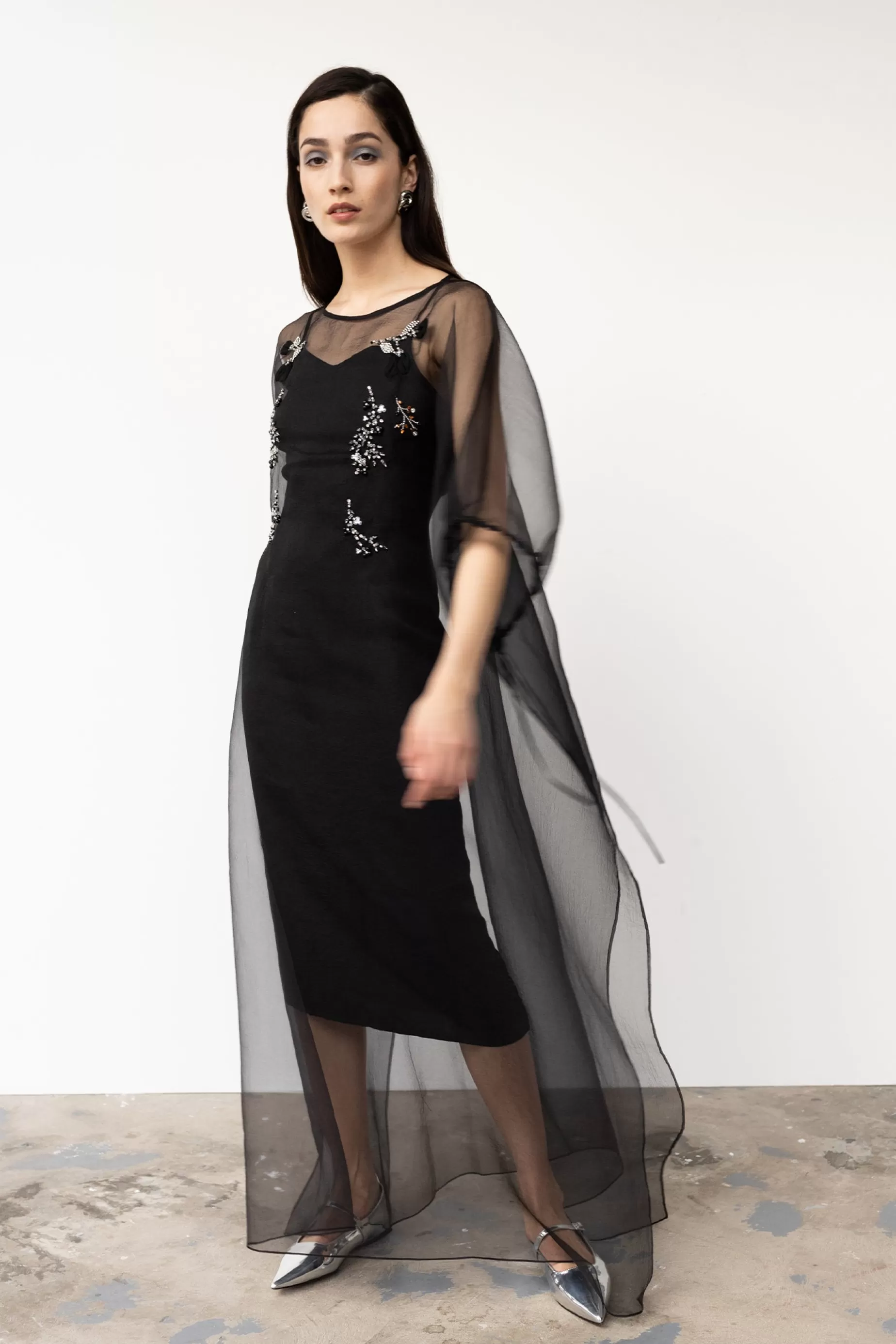 Outerwear<Nafsika Skourti Organza Kaftan