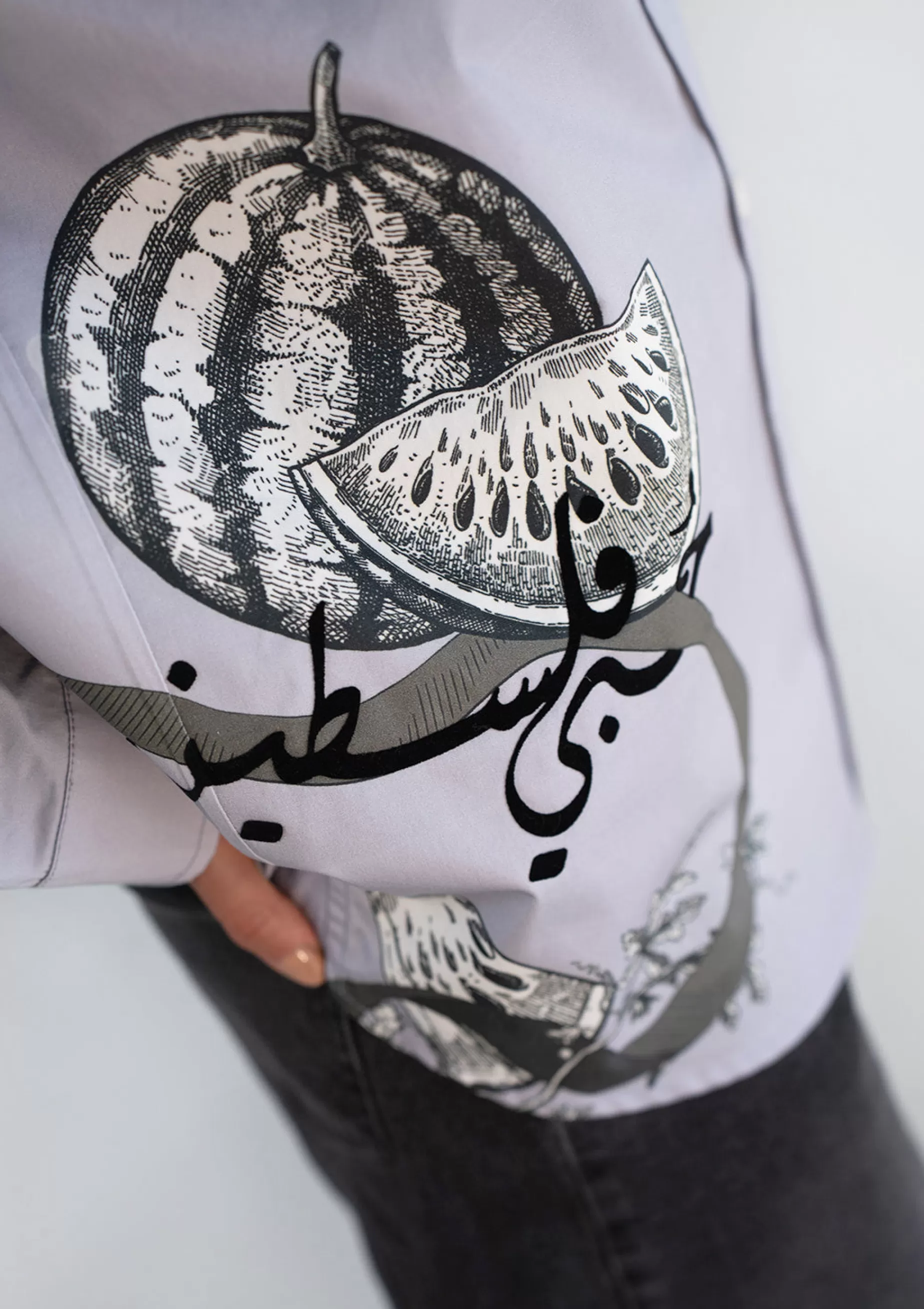 Tops<Nafsika Skourti W/ Charcoal Green Oversized Classic Shirt Persian Violet
