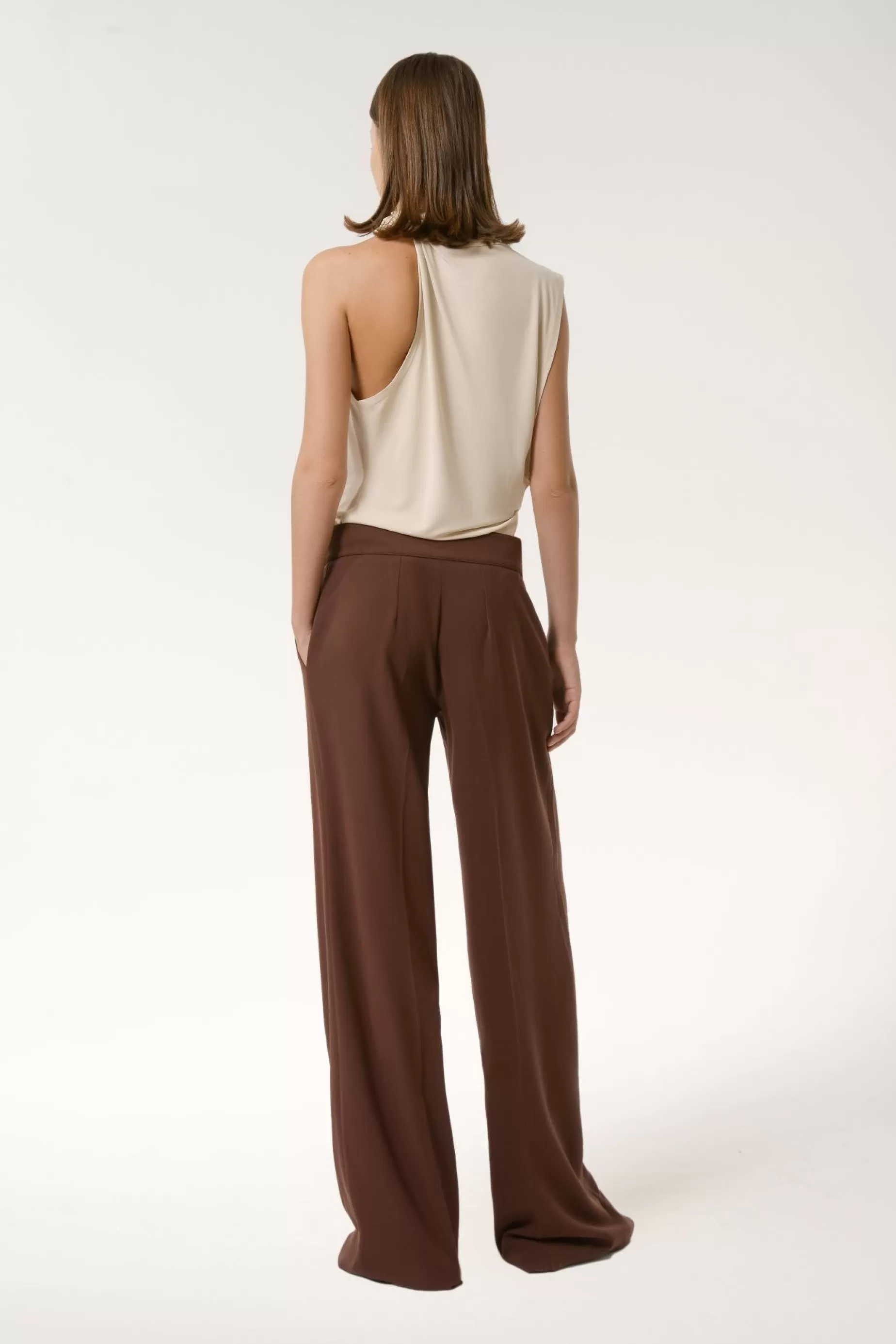 Trousers<Nafsika Skourti Slouchy Trousers Brown