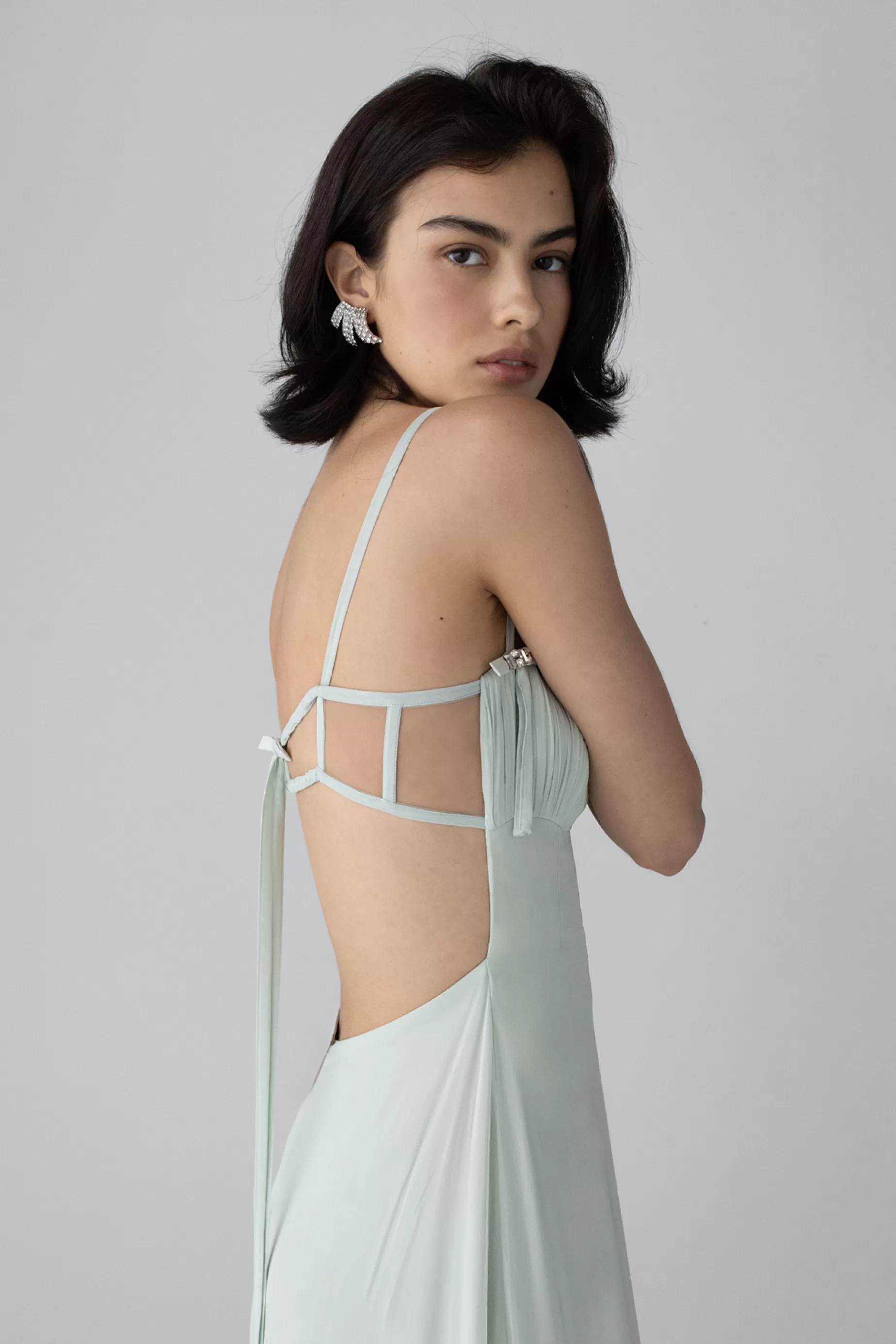 Evening Dresses<Nafsika Skourti Summer Dress In Mint Mint Green