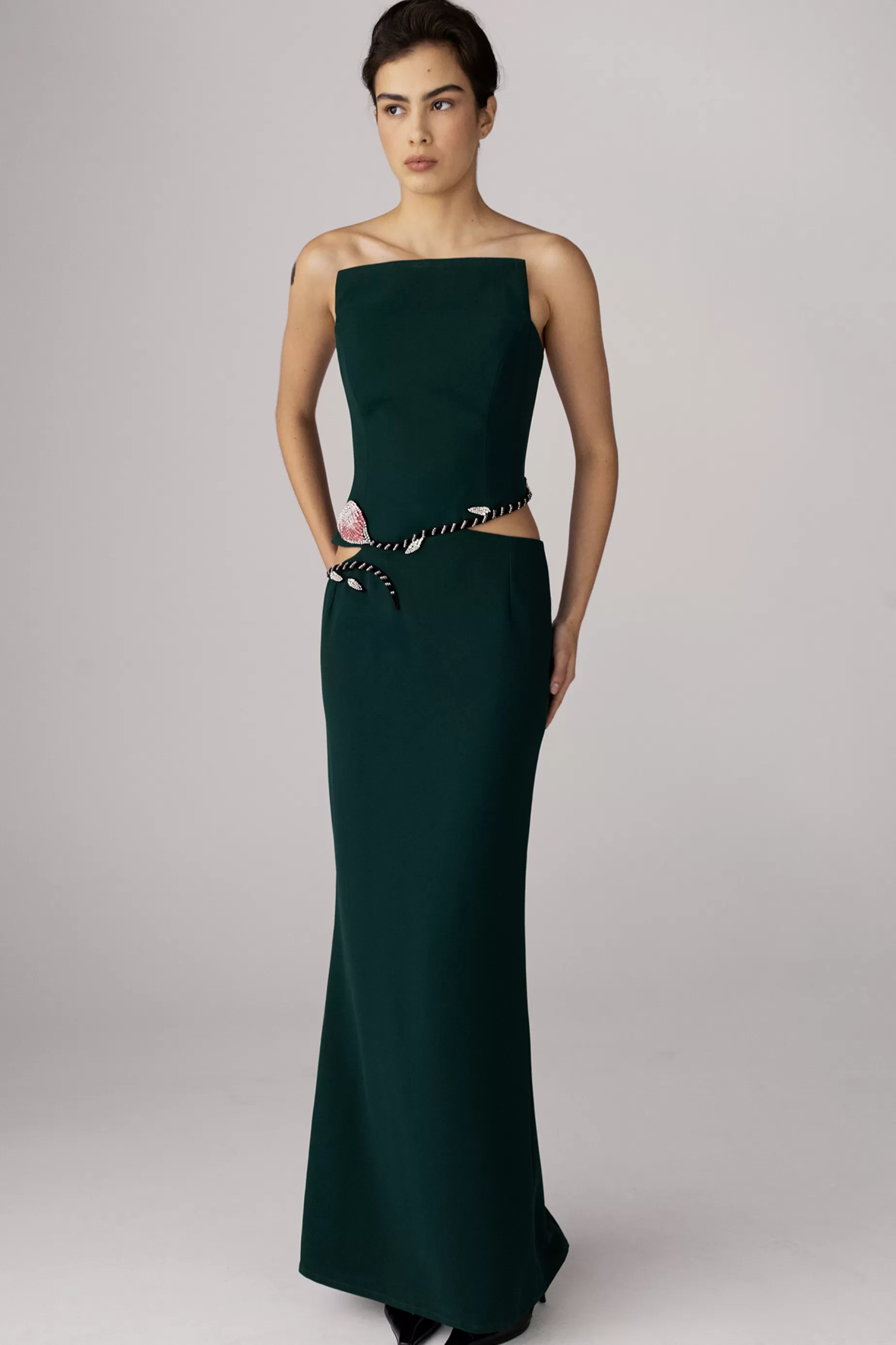 Evening Dresses<Nafsika Skourti The Unlock Gown Dark Green