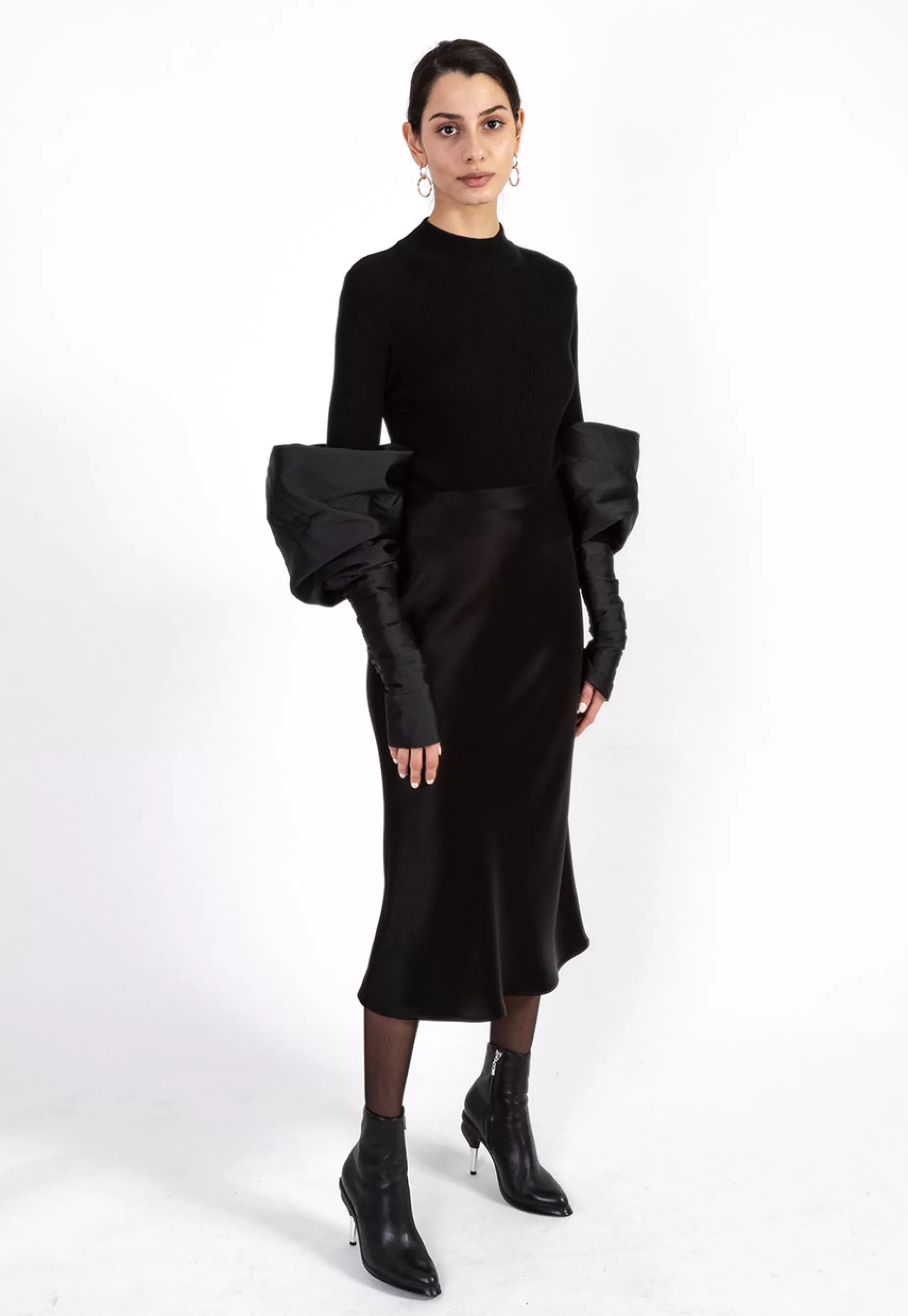 Tops<Nafsika Skourti Turtleneck With Couture Sleeves